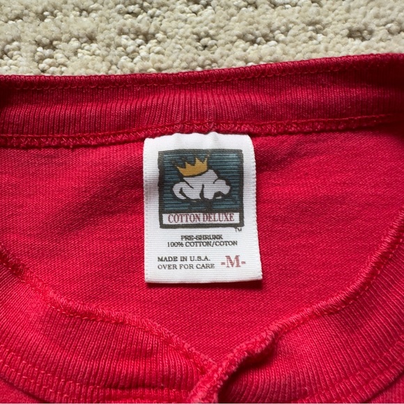 Vintage 90's Single Stitch Red Chevrolet Racing Shirt - Picture 5 of 6